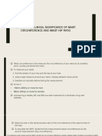 Explain The Clinical Significance of Waist Circumference and