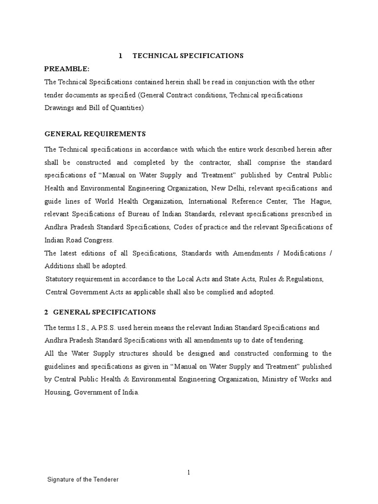 Technical Specifications for Construction | PDF | Masonry | Concrete