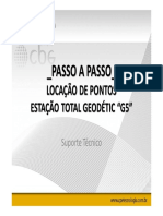 Passo A Passo para Utilizar Estação Total Geodetic G5 - Locação de Pontos