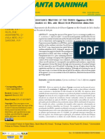 Mapeamento Da Resistência Do Gênero Cyperus No Rio Grande Do Sul e Análise Da Pressão de Seleção