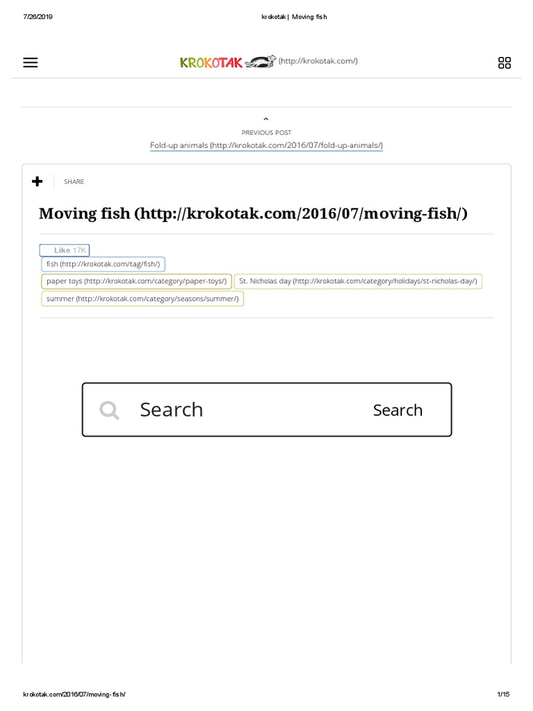 Krokotak - Moving Fish | PDF | Hobbies | Nature