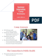 Summer Internship Camp Aranzazu