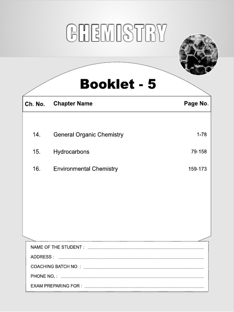 Booklet 5 Ch 14 15 16 Covalent Bond Amine
