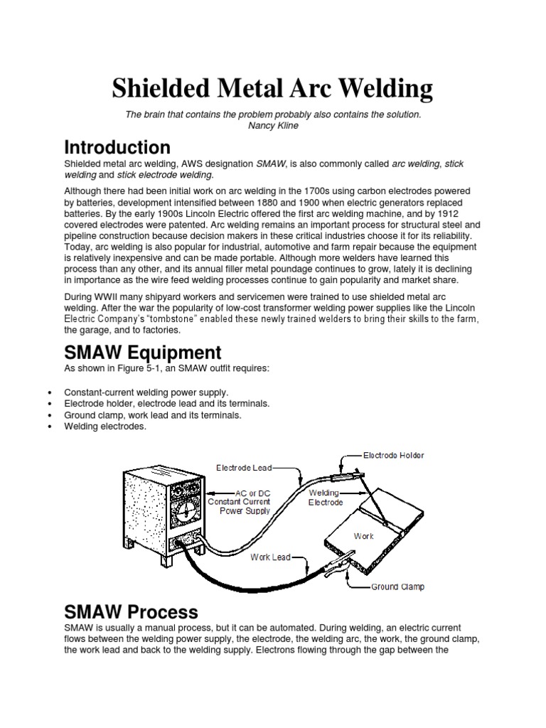 An InDepth Examination of Shielded Metal Arc Welding Equipment
