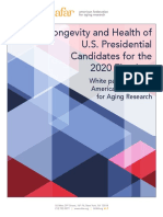 AFAR - White Paper - Longevity and Health of US Presidential Candidates For The 2020 Election - Confidential - 07.22.19
