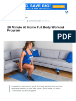 20 Minute at Home Full Body Workout Program