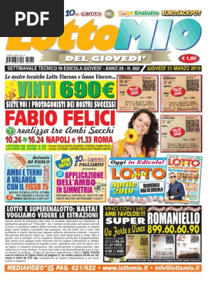 Lottomio Del Gioved N660 21 Marzo 19 Pdf