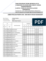 Format Penilaian Siswa K-13 (2018) Per Rombel