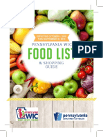 Food List: Pennsylvania Wic
