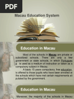 Macau Education System