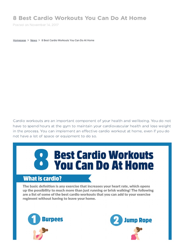 8 Best Cardio Workouts You Can Do at Home - Meritage Medical Network ...