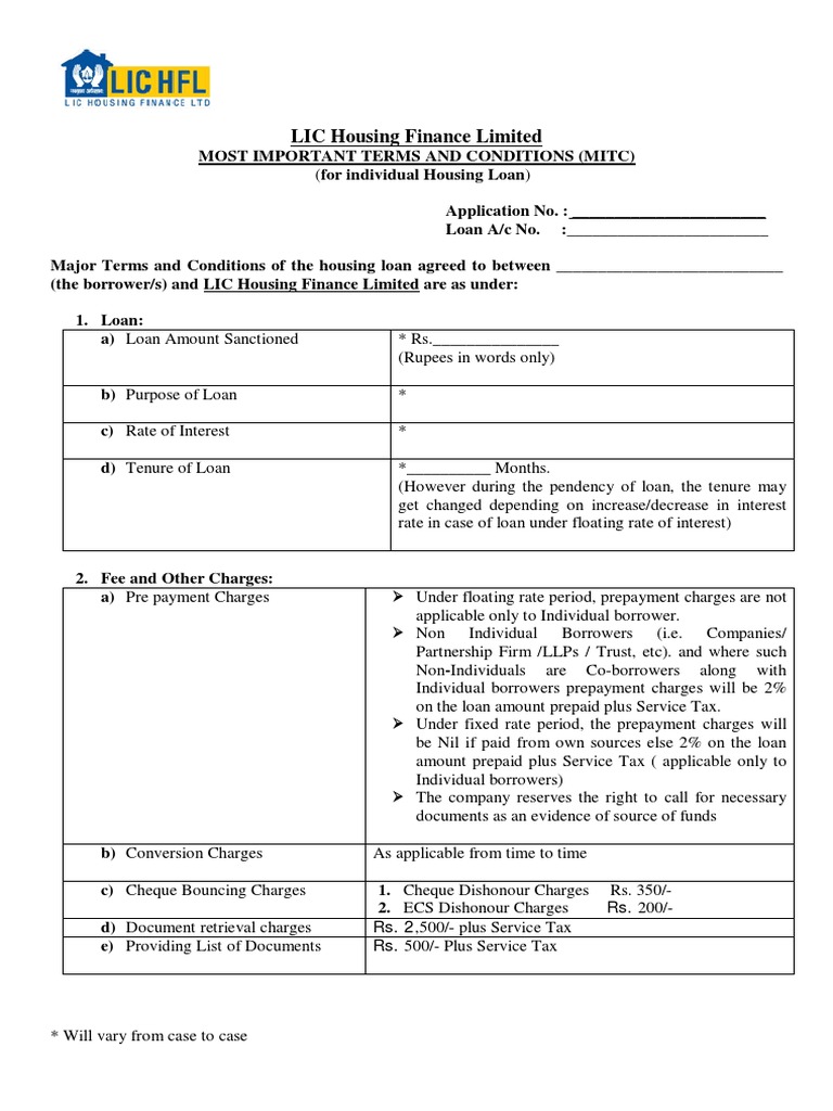 LIC Housing Finance Limited | PDF | Loans | Mortgage Loan