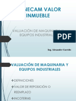 Valoración de Maquinaria y Equipos