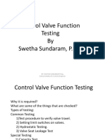 Control Valve Function Testing by Swetha Sundaram, P.Eng