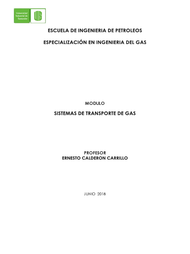 Sistemas de Transporte de Gas Natural | PDF | Gas natural | Petróleo