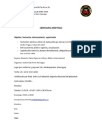 Seminario arbitraje TKD Rancagua 2018