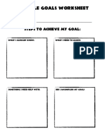 Ukulele Goals Worksheet PDF