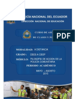 Modulo Filosofia de Accion Policia Comunitaria