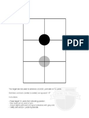 10 Yard 50 0 Zero Target Pdf