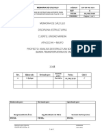 Cm-Op-Mc-010 Memoria de Calculo Estructura Faja #1-2