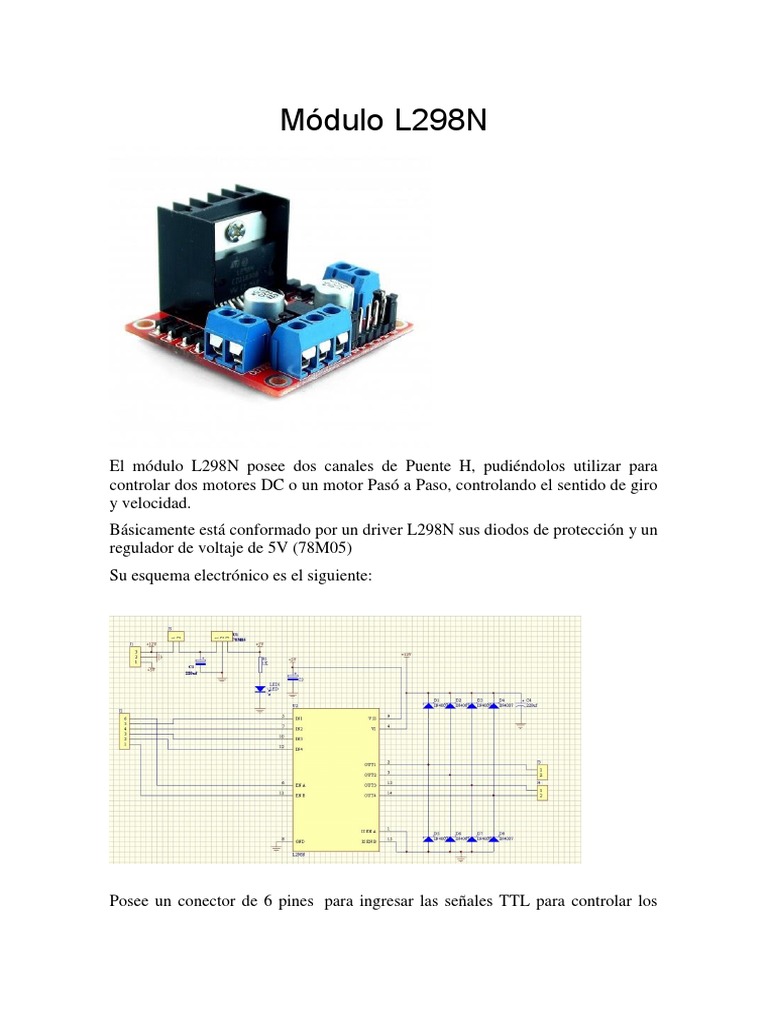 Control de Motores con Módulo L298N | PDF | Bienes manufacturados ...