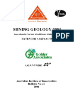 Mining Geology 2004: Extended Abstracts