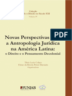 Novas Perspectivas para A Antropologia Jirídica Na América Latina: o Direito e o Pensamento Decolonial