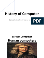 History of Computer: Compilation From Varied Sources