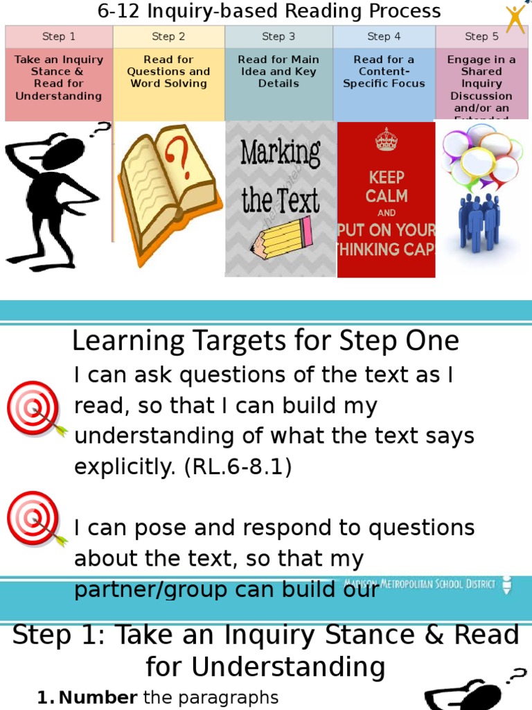 Inquiry-Based Reading Process Steps | PDF | Inquiry Based Learning ...