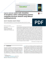 Hybrid Reverse Monte Carlo Simulation of Amorphous Carbon: Distinguishing Between Competing Structures Obtained Using Different Modeling Protocols