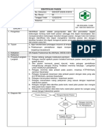 Sop Identifikasi Pasien