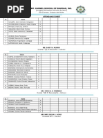 2019 2020 Mass Dance Attendance Sheet