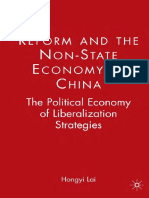 Reform and The Non-State Economy in China