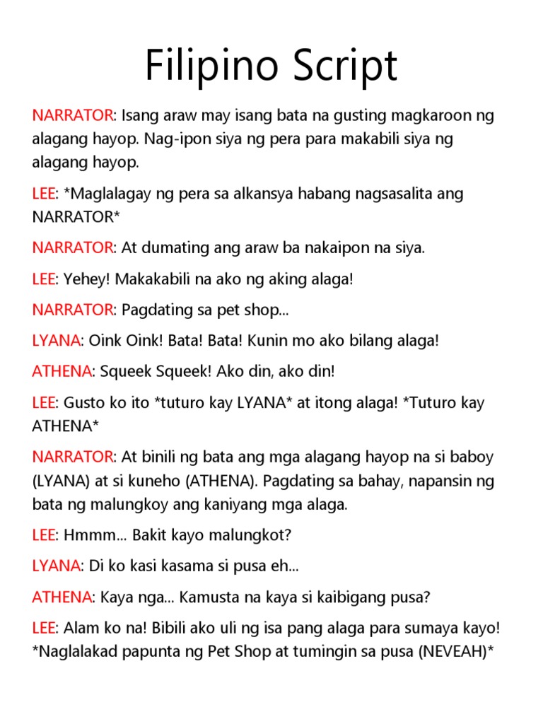 Filipino Script Pdf