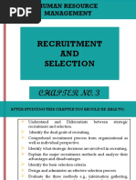 Recruitment AND Selection Chapter No. 3