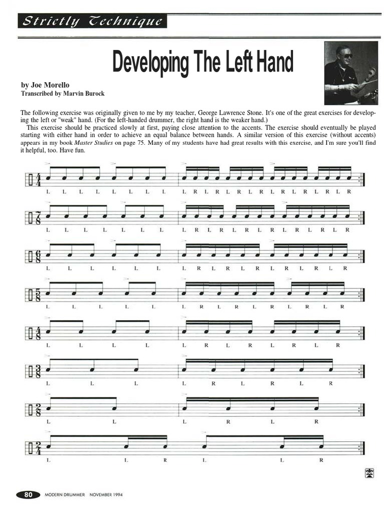 Left Hand Development Exercises | PDF | Self-Improvement