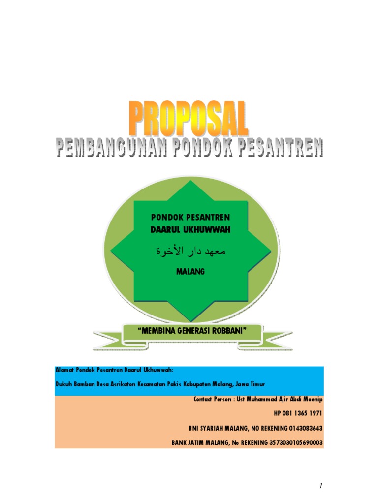 Proposal Pembangunan Ponpes