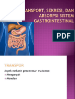 Absorpsi, Transportasi Sistem Gastrointestinal