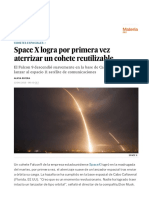 Space X Logra Por Primera Vez Aterrizar Un Cohete Reutilizable - Ciencia - EL PAÍS