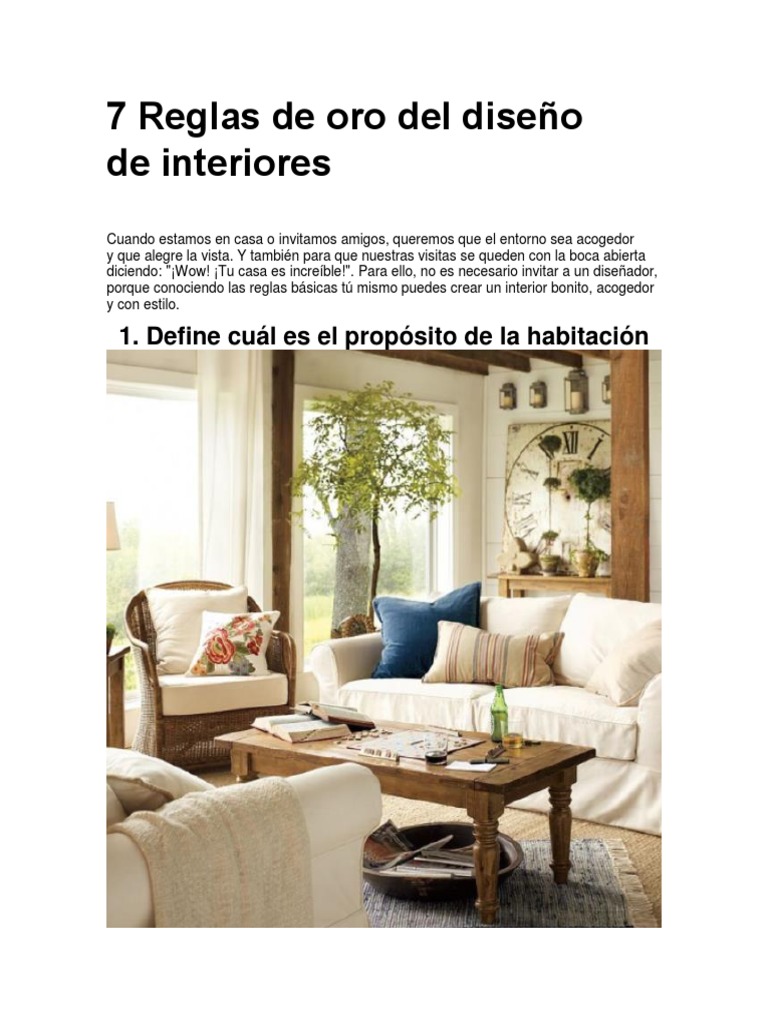 7 Claves para un Diseño de Interiores Ideal | PDF | Color