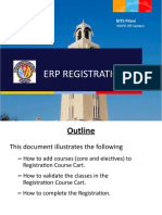 WILP ERP Registration Manual For Second Semester 2018