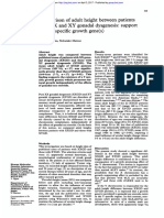 Comparison Height Patients With and Gonadal Dysgenesis: For Specific Growth