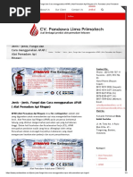 Jenis - Jenis, Fungsi Dan Cara Menggunakan APAR (Alat Pemadam API Ringan) - CV. Pandawa Lima Primatech