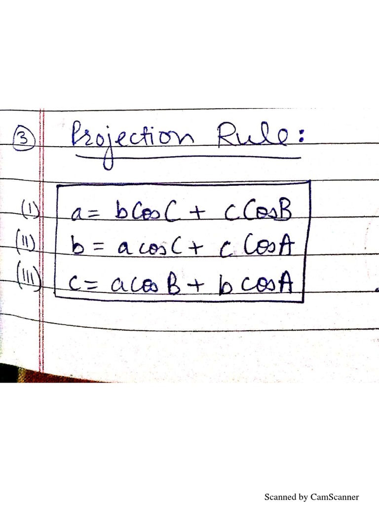Projection Rule PDF