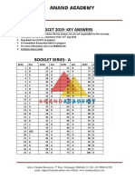 PGCET Key Answer 2019