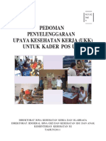 Pedoman Penyelenggaraan Upaya Kesehatan Kerja (Ukk) Untuk Kader Pos Ukk