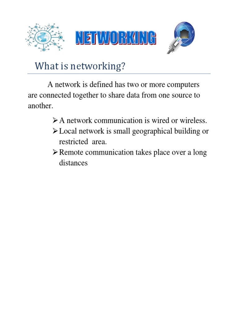Understanding Computer Networking Basics | PDF | Technology & Engineering