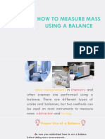 How To Measure Mass Using A Balance