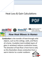 Heat Loss and Gain Calculation