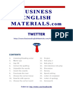 Business Business English English Materials Materials: Twitter